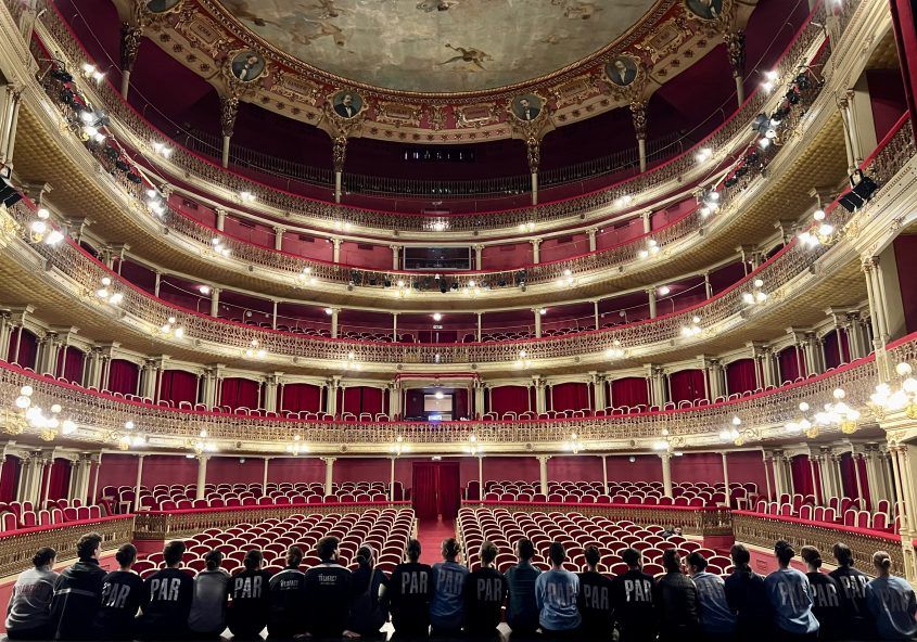Bailarines del PAR en el Teatro Romea Murcia Cascanueces